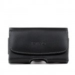 Wholesale iPhone 4S 5S Extendable Horizontal Pouch (Full Black)